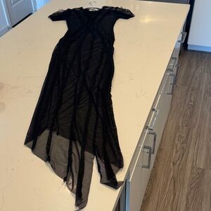 SAMI MIRO VINTAGE Black Asymmetrical Dress